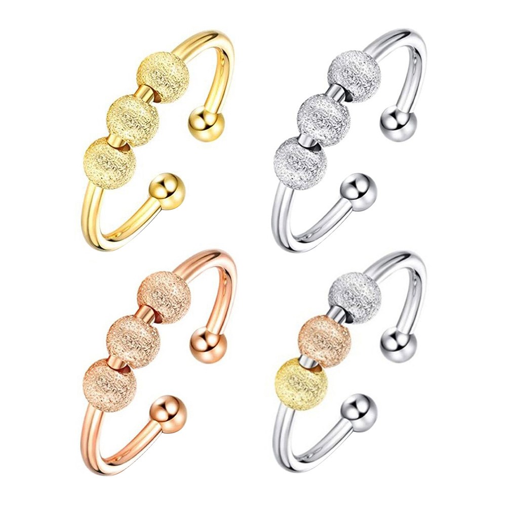 Fidget Beads Fidget Ring Spinning Single Coil Spiral Fidget