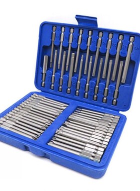 50pcs Extra Long Bit Set Torx Star Hex Pozi Phillips Slotted