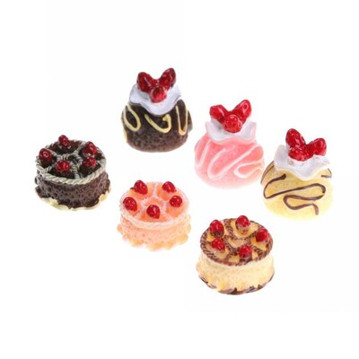 DIY Resin Strawberry Cake, Adorable Miniature Cakes, Resin C