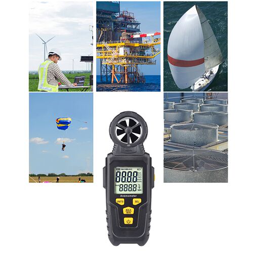 New Digital Anemometer Handheld Wind Speed Meter KD820 For M