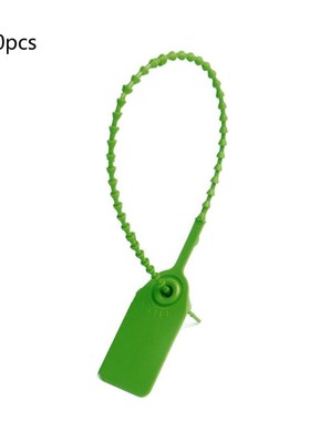 100Pcs Disposable Plastic Pull-Tite Security Seals Signage N
