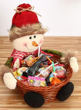 Candy Storage Basket Decorations Santa Claus Storage Baskets