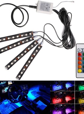 Wireless Remote Control Car Atmosphere7 Color RGB LED Interi