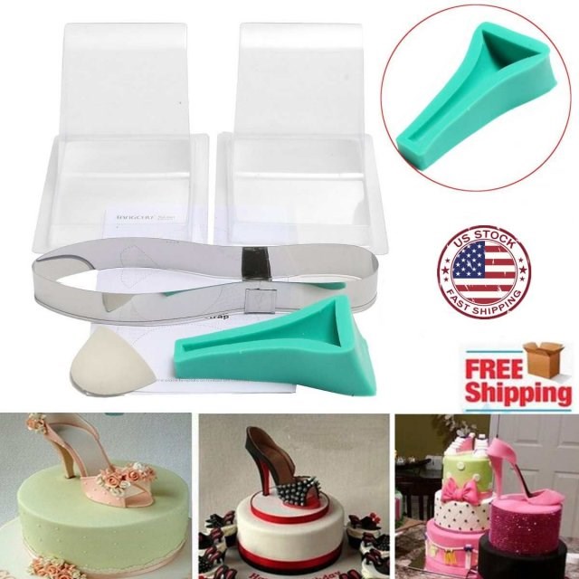 High Heel Fondant Cake Mold Kits Sugarcraft Baking Food Grad