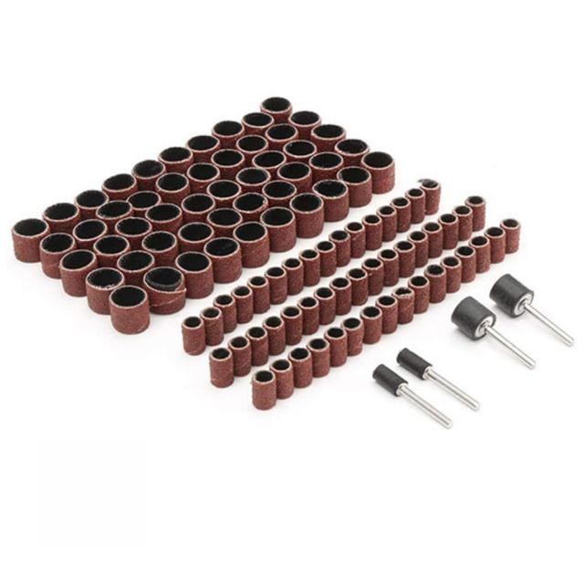 100Pcs Sandpaper Ring 12mm Emery Cloth Wheel 1/4 1/2 Inch Sa
