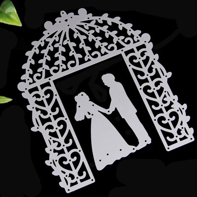 Bride Groom Wedding Die Cutting Dies Stencils DIY Scrapbooki