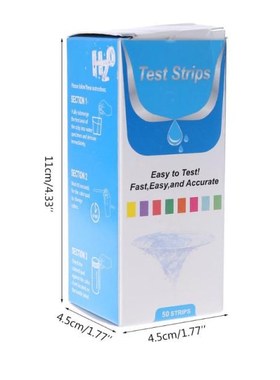 50strips Water Test Strips  6in1 pH alkalinity Nitrite Chlor