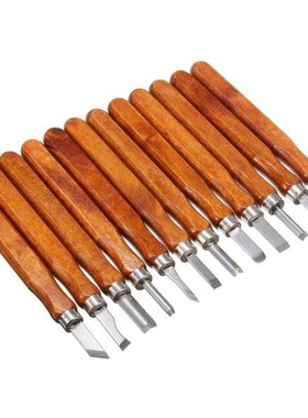 12Pc/set Steel Wood Carving Hand Chisel Tool Set Wood workin