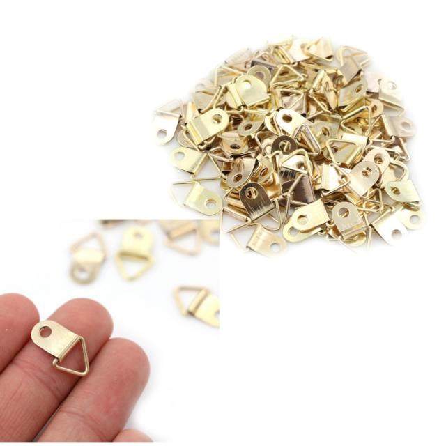 100PCS/20PCS/10PCS Golden Triangle D-Ring Hanging Picture oi
