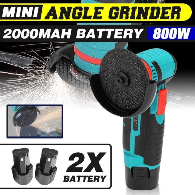 DOERSUPP Brushless 12V Mini Angle Grinder Machine 800W Cordl