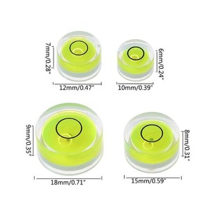 5pcs Round Bubble Level Mini Spirit Level Bullseye Level Mea