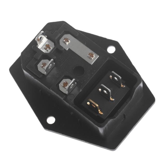 1PC 10A 250V 3 Pin IEC320 C14 AC Inlet Male Plug Power Socke