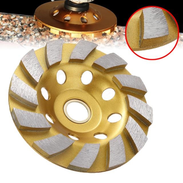 1PC 100mm Diamond Bowl Grinding Disc Segment Cup Grinding Wh