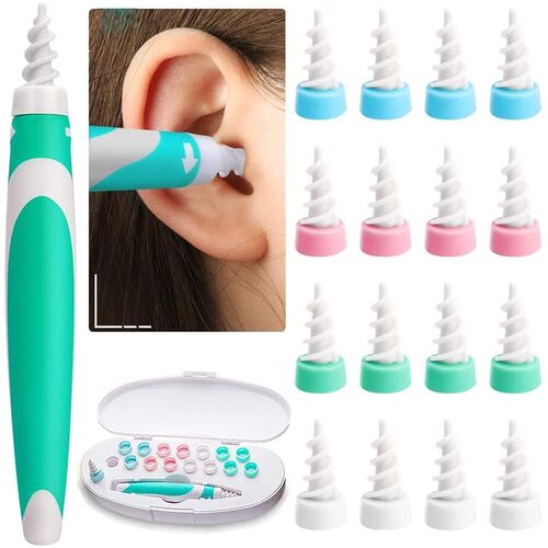 Ear Wax Removal Tool Soft Silicone Spiral Ear Cleaning  16 R