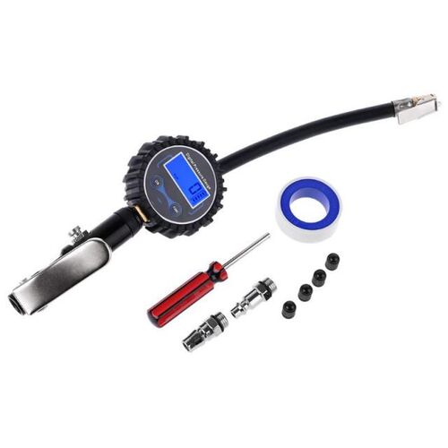 1 Set Digital Tire Inflator 0-200PSI with Pressure Gauge Hea