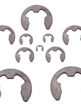 120pcs Black 1.5mm to 10mm Circlip Stainless Steel E-Clip &