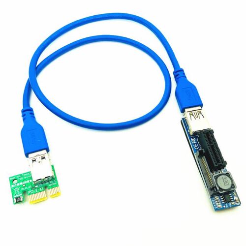 Riser PCI Express x1 Extension Cable PCI-E 1X Slot Riser Car