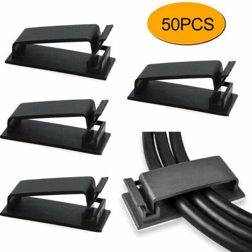 50PCS Wall Fasteners Wire Organiser Self Adhesive Fixed Cabl