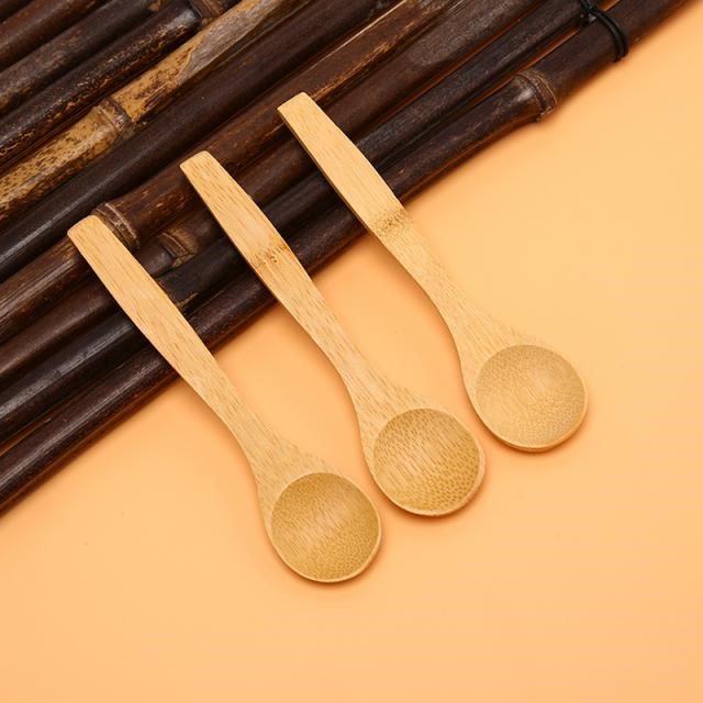 Wooden Soup Spoon Kitchen Cooking Teaspoons Condiment Utensi