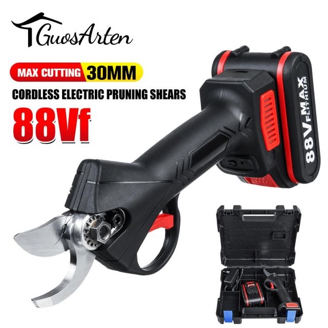 NEW 88V Cordless Pruner Lithium-ion Pruning Shear Efficient 农用物资 助剂 原图主图