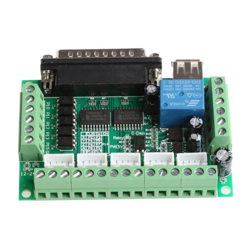 5 Axis CNC Breakout Board With Optical Coupler 适用于 MACH3