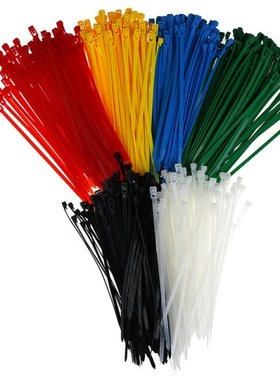 100pcs 200mm Releasable Cable Ties Colored Plastics Reusable