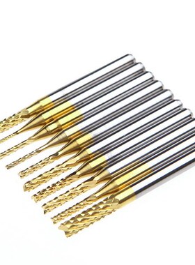 10Pcs 1/8'' 0.8-3.175mm PCB Drill Bit Engraving Cutter Rotar