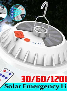 30-120LED Super Bright Solar LED Bulbs Rechargeable Portable