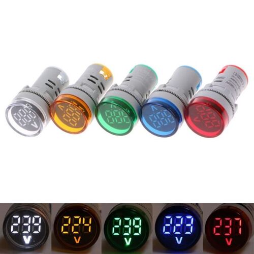 22mm LED Digital Volt Voltage Meter Indicator Signal Lamp Vo