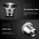 Steel Coffee Capsule for Kit Nespresso Inis Filter Stainless