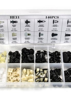 12 Types Mixed Car Rivet Retainer Screw Fastener 146PCS Univ