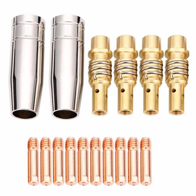 11pcs Durable MIG Welding Welder Torch Nozzles Tip Holder Co