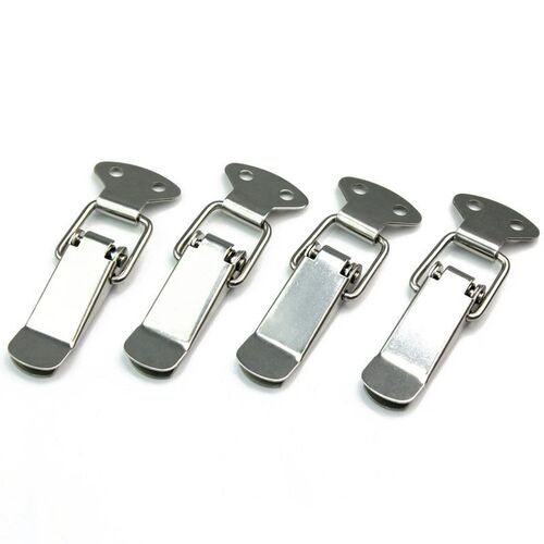 4 Set Stainless Spring Loaded Toggle Case Box Chest Trunk La