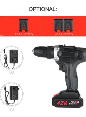 21V Cordless Drill Dirve Tool Kit Electric Copper Cordless P