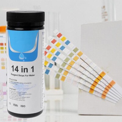 100Strips Water Test Strips Reagent Strip 适用于 Water Quali