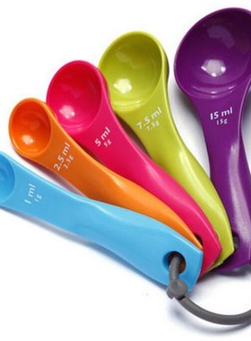 5PC Salt Oil Spoon Lovely Kitchen Colourworks Measuring Spoo