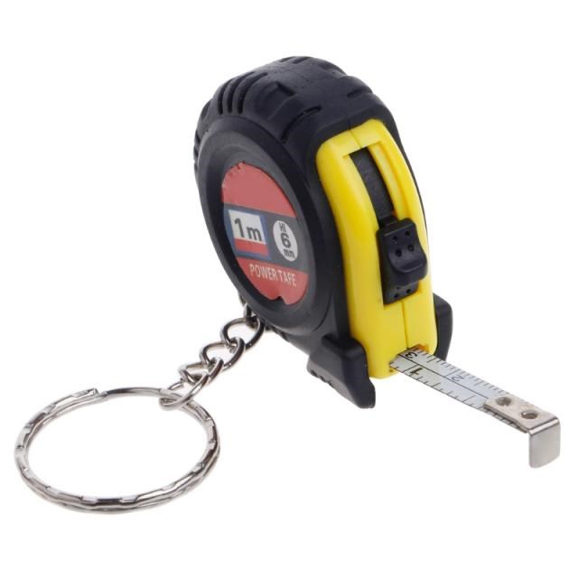 2018 Retractable Ruler Tape Measure Key Chain Mini Pocket Si