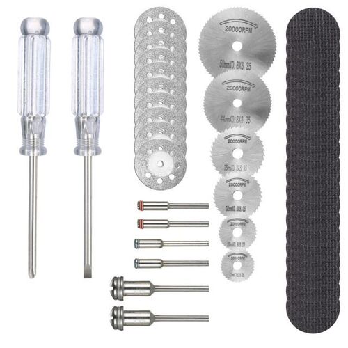 45pcs Mini Circular Saws Blade Cutting Disc Set Grinding Whe