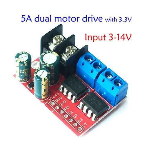 5A 2-way DC Motor Drive Module PWM Speed Regulation Dual H B