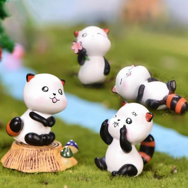 Mini Cute Cat Animal Figurine Miniatures Crafts Ornament Fai