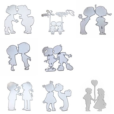 DIY Love Valentine's Day Cutting Dies Embossing Stencil Temp