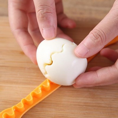 2 Pcs Fancy Cut Eggs Cooked Eggs Cutter Household Boiled Egg