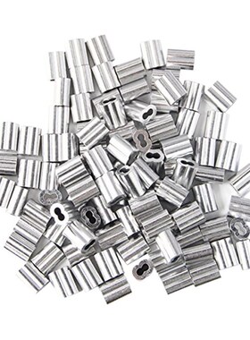 120x Aluminum Crimping Loop Sleeve for 2mm Diameter Wire Rop