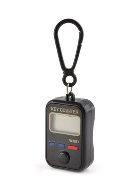 LCD Digit Electronic Tally Counter 0-99999 Keychain Finger C