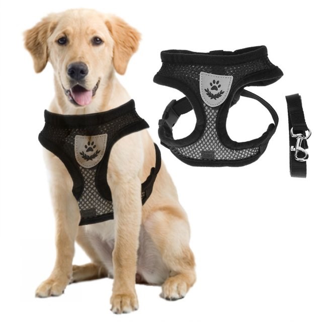 Personalized Dog Pet Breathable Vest Harness Breathable Adju