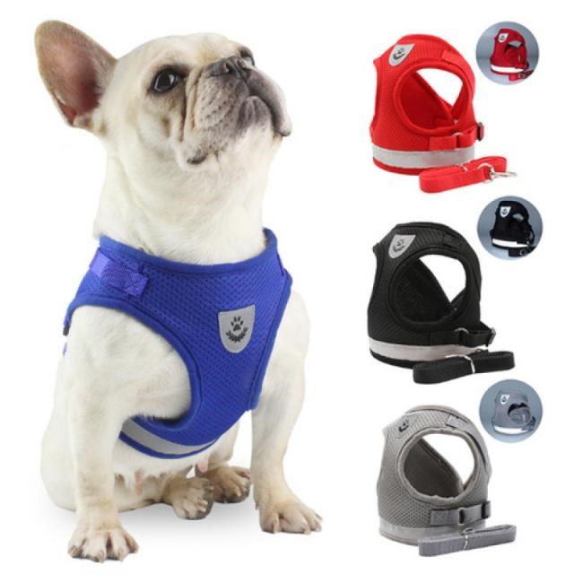 Pet dog chest harness Reflective dog leash small dog vest ty