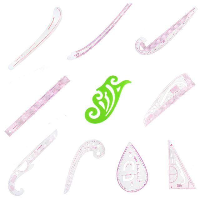 French Curve Metric Sewing Ruler Multi-function Grading Rule