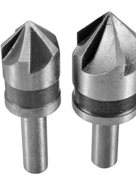 2pcs 5 Flute Countersink Drill Bit  HSS 82 Degree Point Angl
