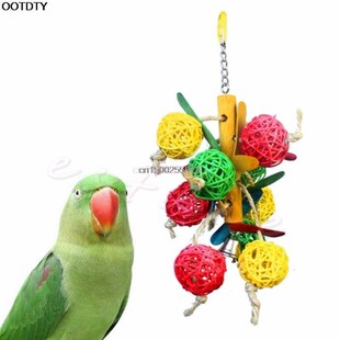 Colorful Funny Pet Birds Parrot Parakeet Cockatiel Chew Ball