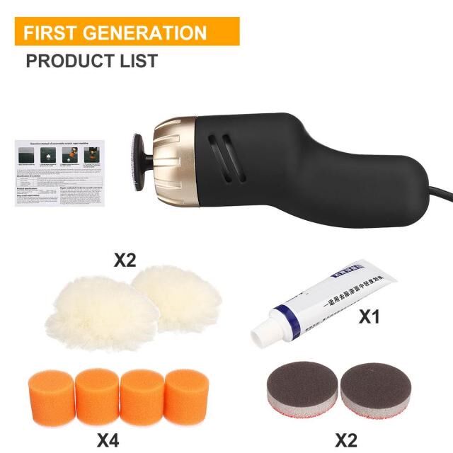 8500r mini Upgraded Version Car Electric Polisher Cleaning a